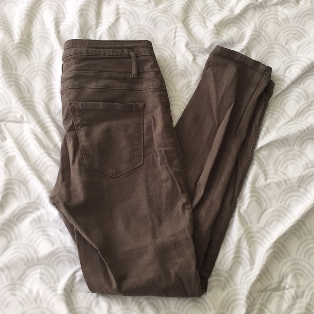 Refuge army green high waisted pants